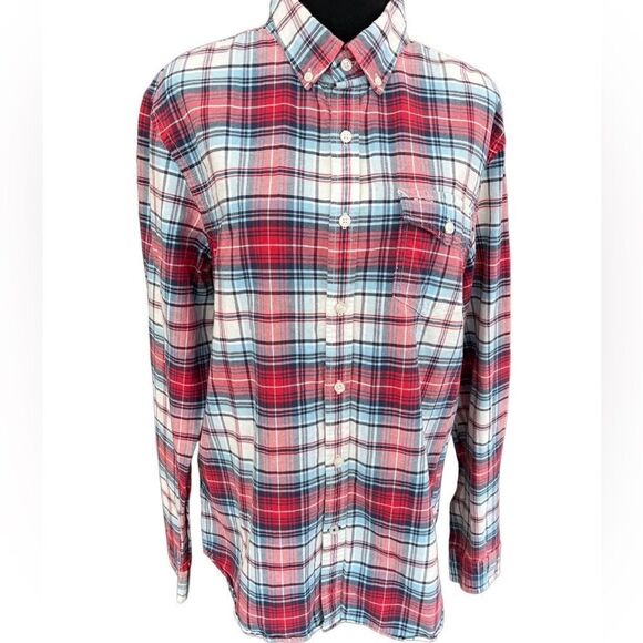 American Eagle Outfitters plaid Slim Fit button down shirt size L - Picture 1 of 6